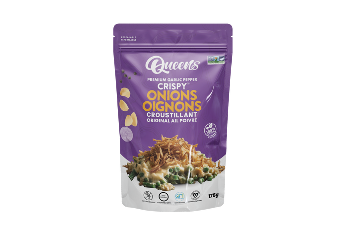 Queen’s Premium Garlic Pepper Crispy Onions – 175 g